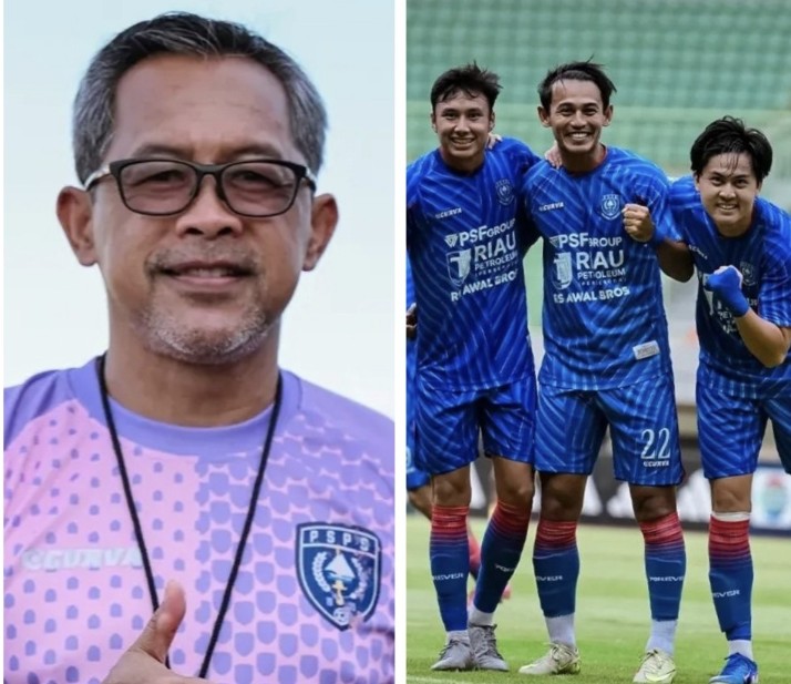 Pelatih Aji Santoso (kiri) siap bawa kemenangan untuk PSPS Pekanbaru (foto/int)